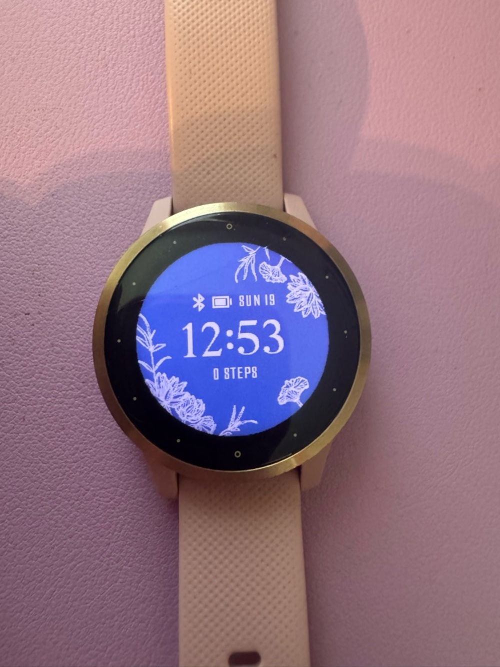 Garmin Vivoactive 4 Pink Silicone Band Smartwatch - Picture 6 of 6
